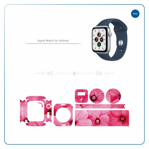 Apple_Watch Se (40mm)_Pink_Flower_2